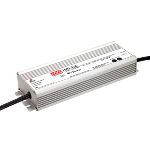 HVG-320-54A - Driver LED 324W 180-528VCA/254VCC-747VCC Saída 4,5-58V 6A - MEAN WELL
