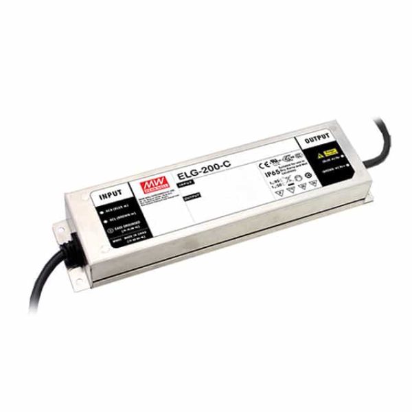ELG-200-C2100 - Driver LED 202W 100-305VCA/142-431VCC Saída 48-96V 2,1A - MEAN WELL