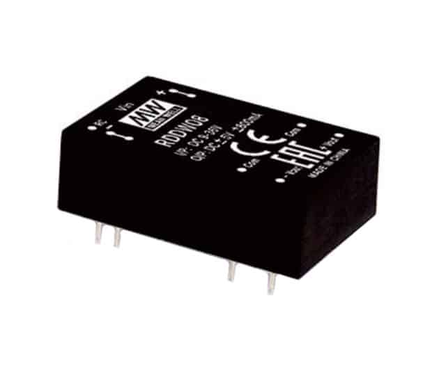 RDDW08G-05 - Conversor CC/CC Módulo 8W 18V-75V Saída +/-5V-0.8A - MEAN WELL 1 cda8d2481a4178f536a7d7beb1bcac27 1