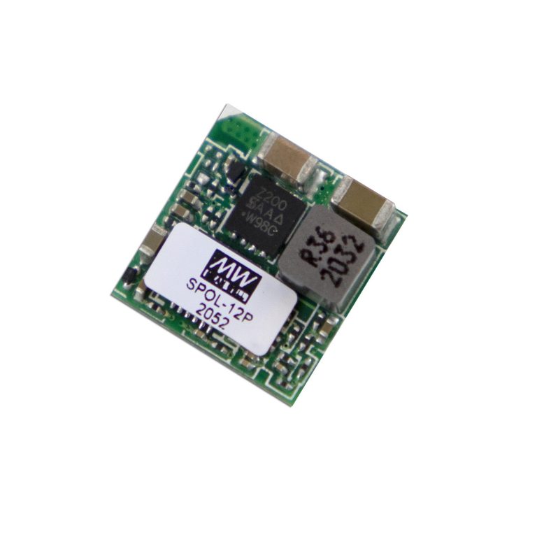 SPOL-12P – Conversor CC/CC Módulo 66W 3V-14,4V Saída 0,6 a 5,5V-12A – MEAN WELL