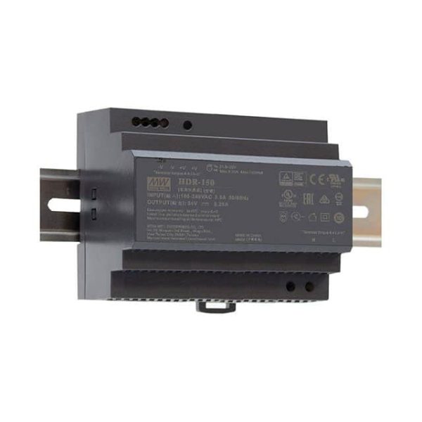 HDR-150-15 - Fonte Chaveada DIN 143W 85-264VCA/120-370VCC Saída 15V-9,5A - MEAN WELL