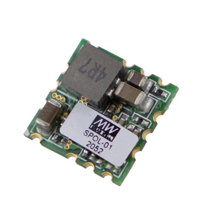 SPOL-01 – Conversor CC/CC Módulo 5.5W 3V-14V Saída 0,9 a 5,5V-1A – MEAN WELL