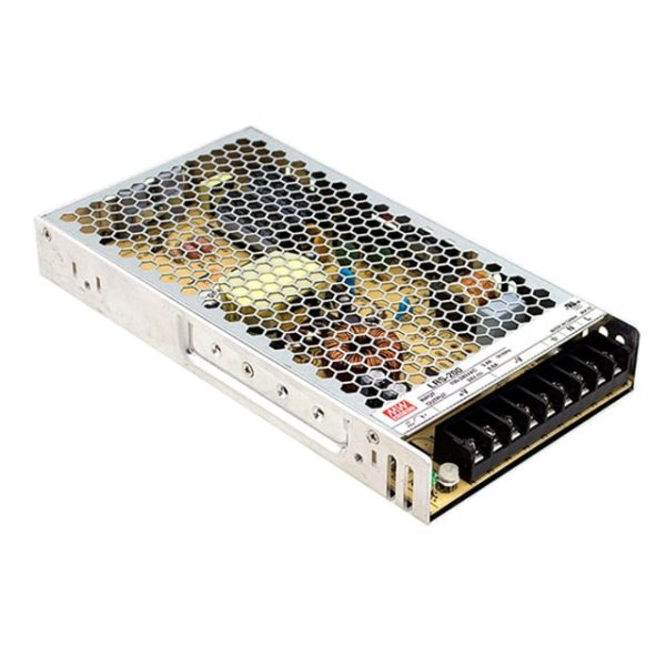 LRS-200-3.3 - Fonte Chaveada Fechada 132W 90-132VCA/180-264VCA/240-370VCC Saída 3,3V-40A - MEAN WELL