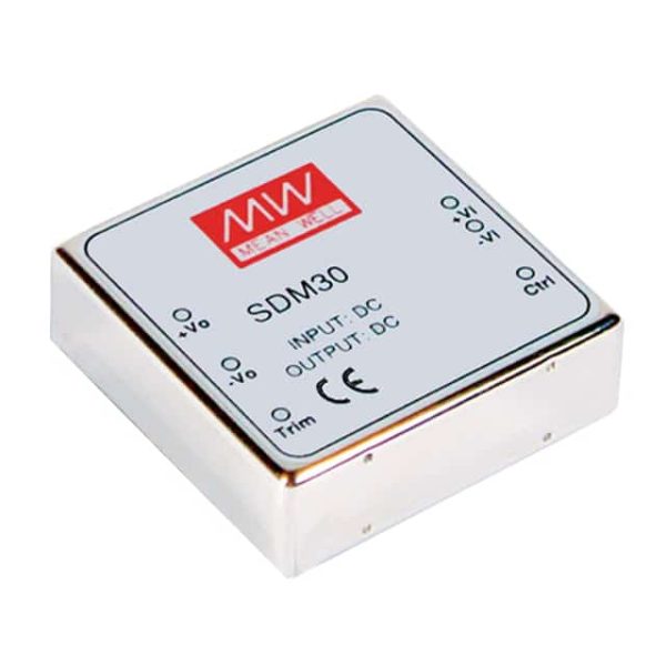 SDM30-24S3 - Conversor CC/CC Módulo 17W 18V-36V Saída 3,3V-5A - MEAN WELL