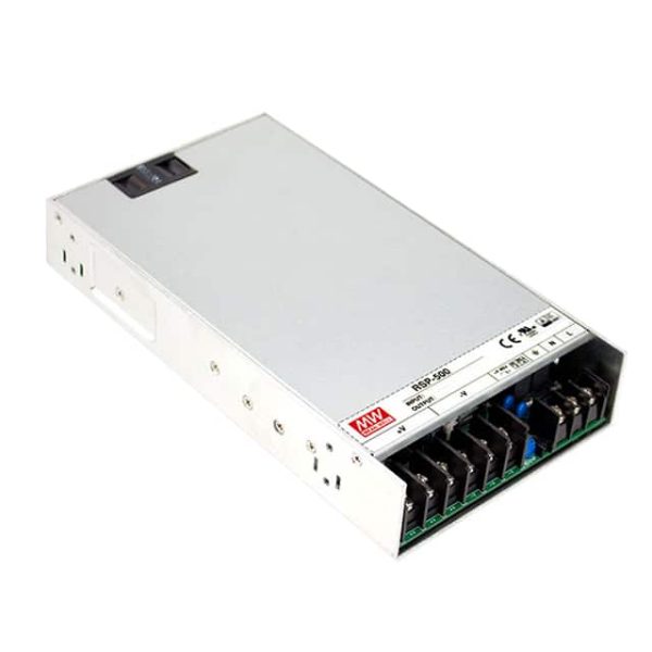 RSP-500-3.3 - Fonte Chaveada Fechada 297W 85-264VCA/120-370VCC Saída 3,3V-90A - MEAN WELL