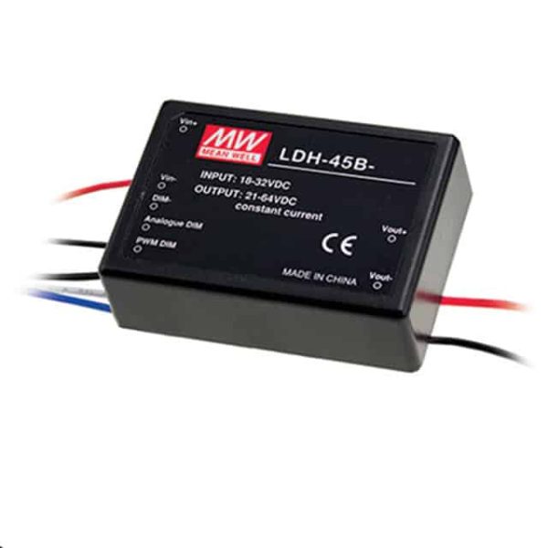 LDH-45B-500 - Driver LED 43W 18-32VCC Saída 21-86V 0.5A - MEAN WELL