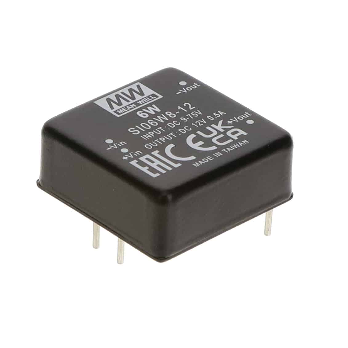 SI06W8-12 - Conversor CC/CC Módulo 6W 9V-75V Saída 12V-0.5A - MEAN WELL 1 db77362fa24e64c833a783e9a023963d 1