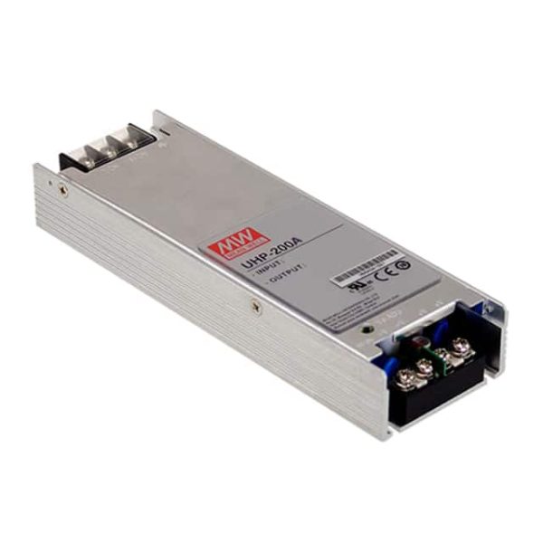 UHP-200A-5 - Fonte Chaveada Fechada 200W 90-264VCA/127-370VCC Saída 5V-40A - MEAN WELL