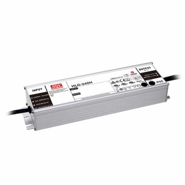 HLG-240H-24AB - Driver LED 240W 100-305VCA/142-431VCC Saída 24V 10A - MEAN WELL