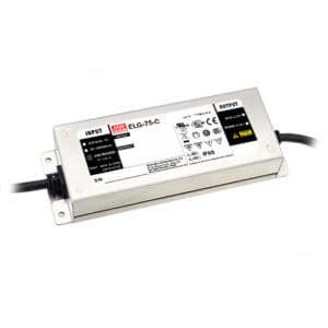 ELG-75-C1400 - Driver LED 76W 100-305VCA/142-431VCC Saída 27-54V 1,4A - MEAN WELL