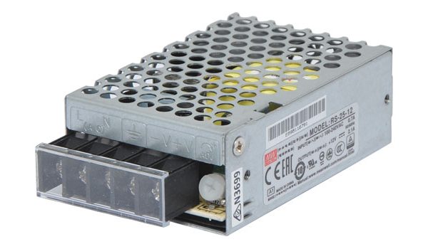 RS-25-12 - Fonte Chaveada 25W 88-264VCA/125-373VCC Saída 12VCC-2.1A - MEAN WELL
