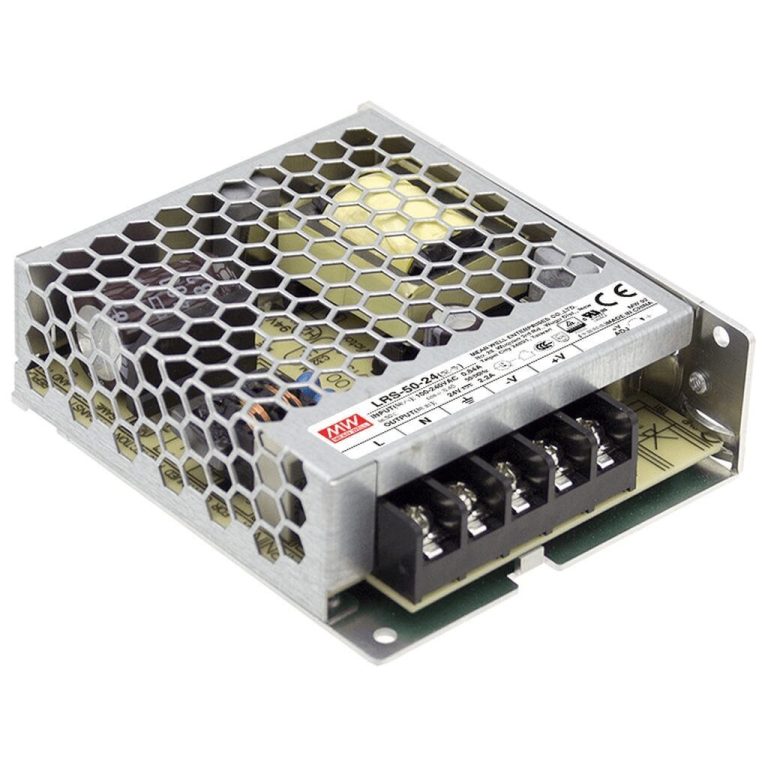 LRS-50-36 – Fonte Chaveada 50W 85-264VCA/120-373VCC Saída 36VCC/1.45A – MEAN WELL