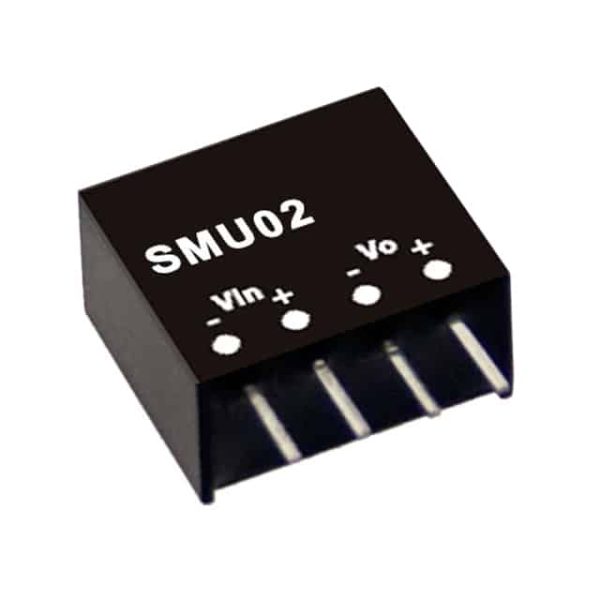 SMU02L-05 - Conversor CC/CC Módulo 2W 4,5V-5,5V Saída 5V-0.4A - MEAN WELL