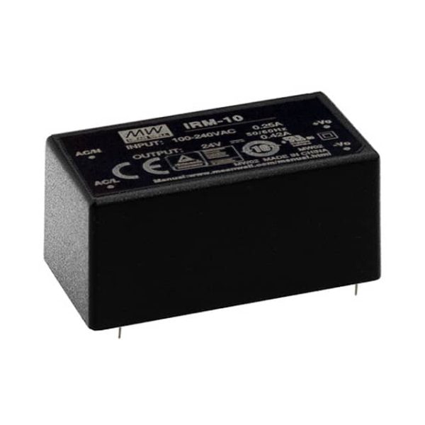 IRM-10-15 - Fonte Chaveada Fechada 10W 85-305VCA/120-430VCC Saída 15V-0.67A - MEAN WELL