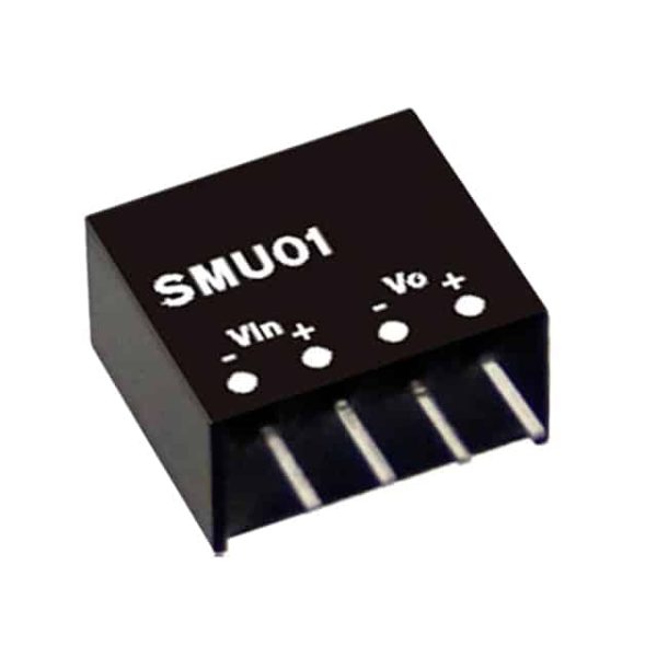 SMU01L-05 - Conversor CC/CC Módulo 1W 4,5V-5,5V Saída 5V-0.2A - MEAN WELL