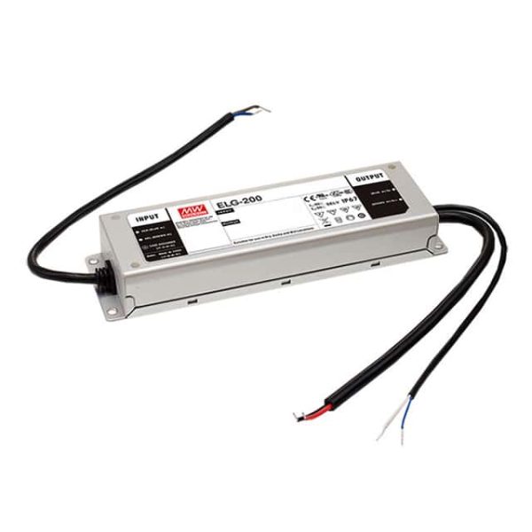 ELG-200-24 - Driver LED 202W 100-305VCA/142-431VCC Saída 24V 8,4A - MEAN WELL