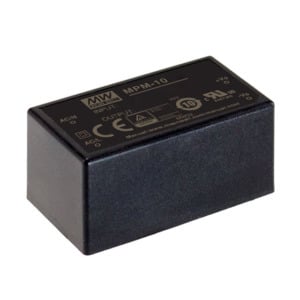 MPM-10-24 - Fonte Chaveada Fechada 10W 80-264VCA Saída 24V-0.42A - MEAN WELL
