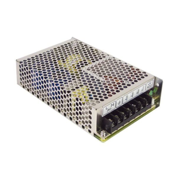 RS-100-15 - Fonte Chaveada Fechada 105W 88-264VCA/125-373VCC Saída 15V-7A - MEAN WELL