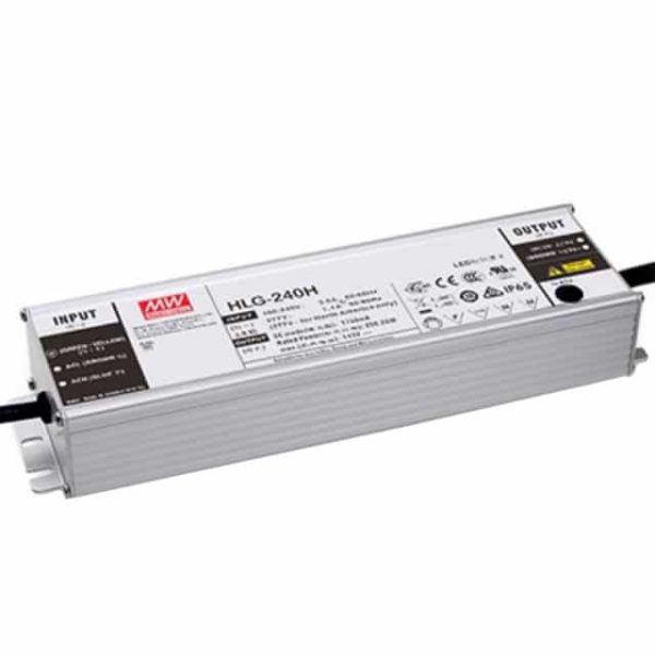 HLG-240H-30AB - Driver LED 240W 100-305VCA/142-431VCC Saída 30V 8A - MEAN WELL