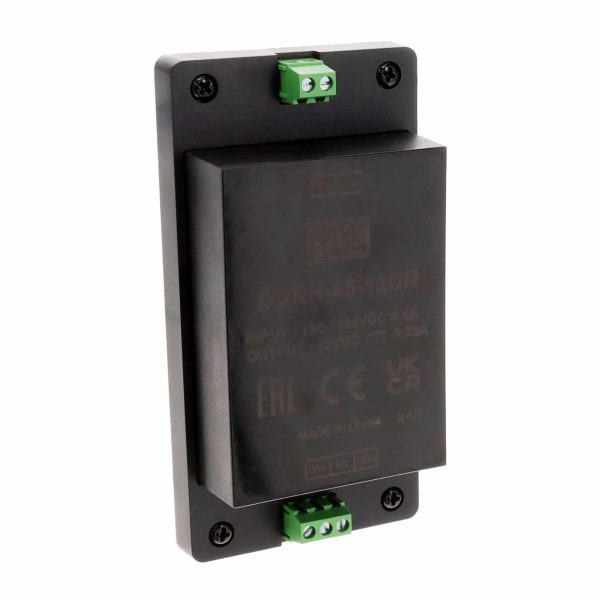 DDRH-45-12DR - Fonte Chaveada DIN 45W 150-1500VCC Saída 12V-3,75A - MEAN WELL