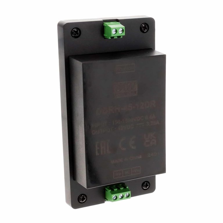 DDRH-45-12DR – Fonte Chaveada DIN 45W 150-1500VCC Saída 12V-3,75A – MEAN WELL