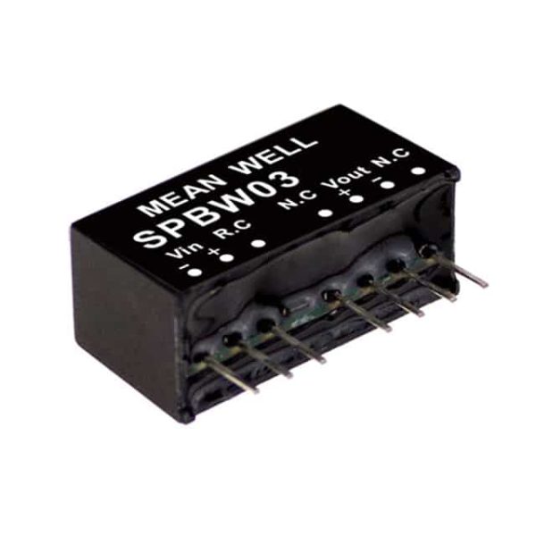SPBW03F-12 - Conversor CC/CC Módulo 3W 9V-36V Saída 12V-0.25A - MEAN WELL