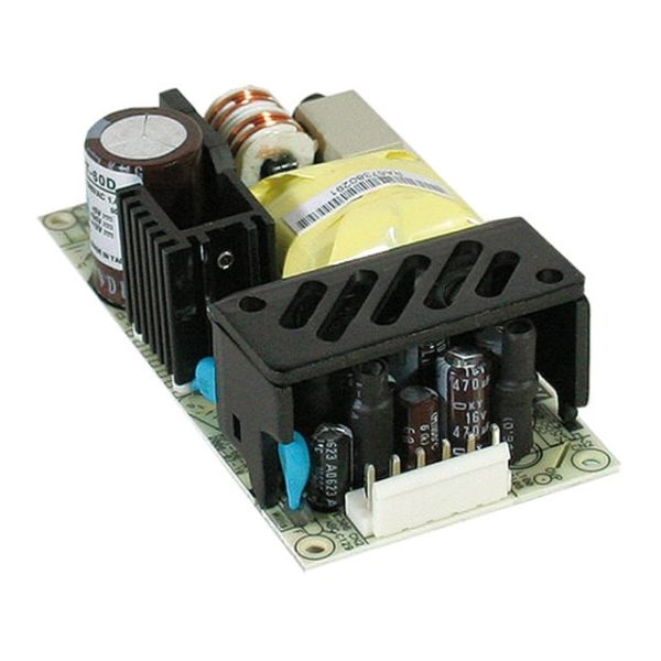 RPT-60A - Fonte Chaveada Aberta 47W 90-264VCA/127-370VCC Saídas 5V-4A/12V-2A/-5V-0.5A - MEAN WELL