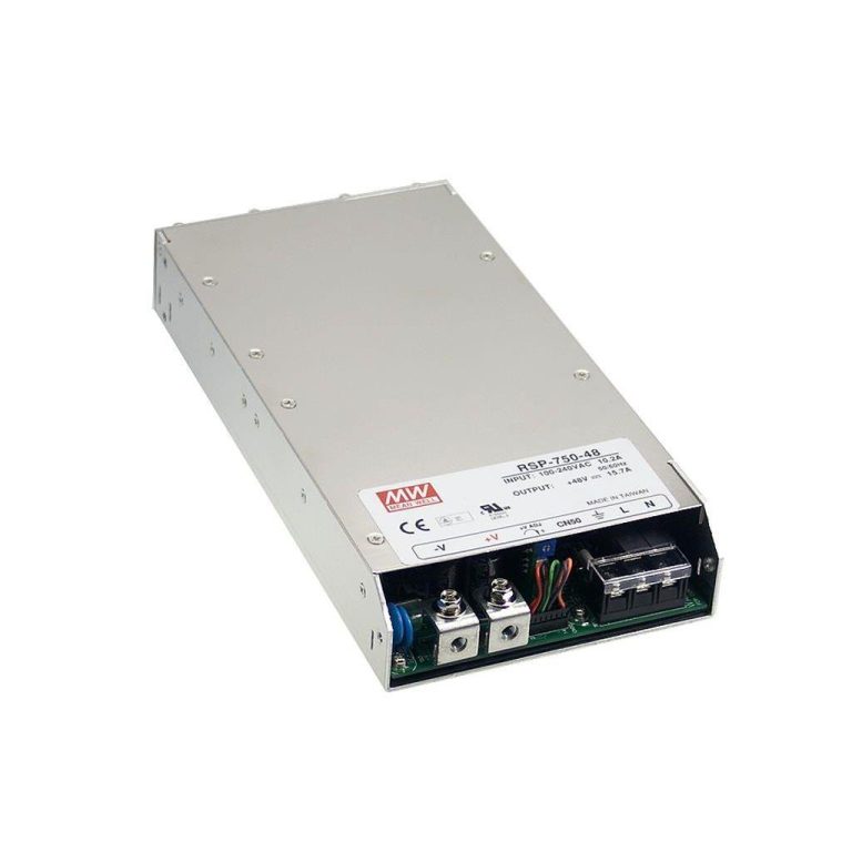 RSP-750-5 – Fonte Chaveada 500W 88-264VCA/120-370VCC Saída 5VCC-100A – MEAN WELL