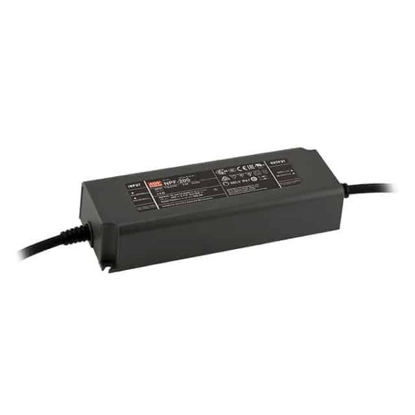 NPF-200-12 - Driver LED 200W 100-305VCA/142-431VCC Saída 12V 15A - MEAN WELL