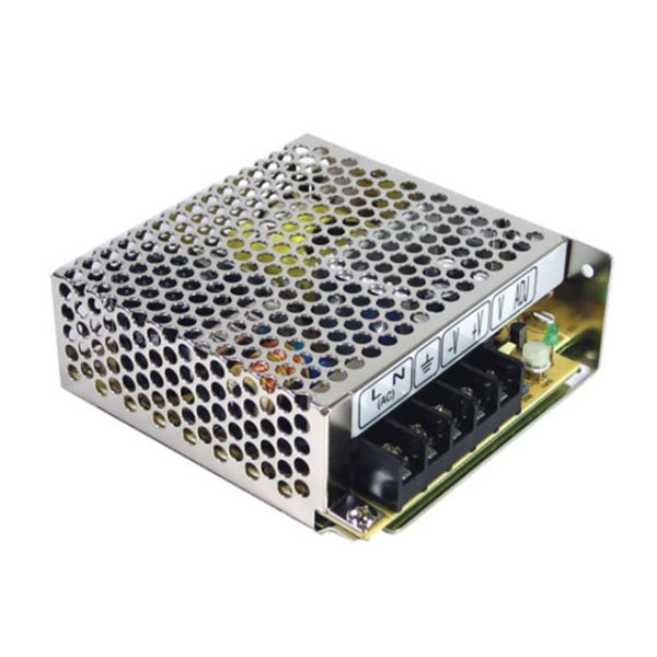 RQ-50B - Fonte Chaveada Fechada 46W 88-264VCA/125-373VCC Saídas 5V-5A/12V-1A/-5V-0.5A/-12V-0.5A - MEAN WELL