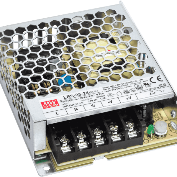 LRS-35-24 - Fonte Chaveada 36W 85-264VCA/120-373VCC Saída 24VCC/1.5A - MEAN WELL