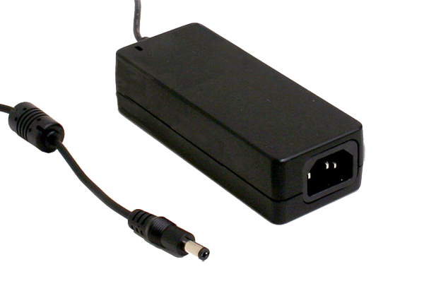 GSM60A24-P1J – Adaptador AC/DC Plug-in 60W 80-264VCA Saída 24V-2,5A – MEAN WELL