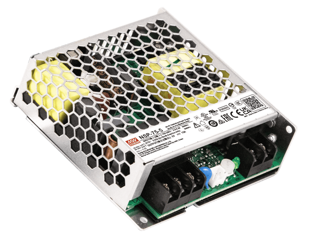 NSP-75-5 – Fonte Chaveada 75W 85-305VCA/120-431VCC Saída 5VCC/15A – MEAN WELL