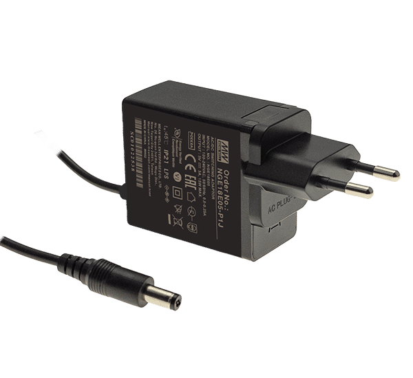 NGE18E09-P1J – Adaptador AC/DC 18W 80~264VCA Saída 9V-2A – MEAN WELL