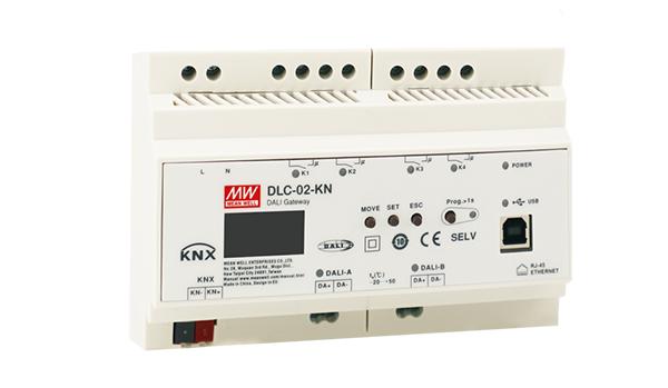 DLC-02-KN – Controladores PLC DALI-2 Acessório 7,68W – MEAN WELL