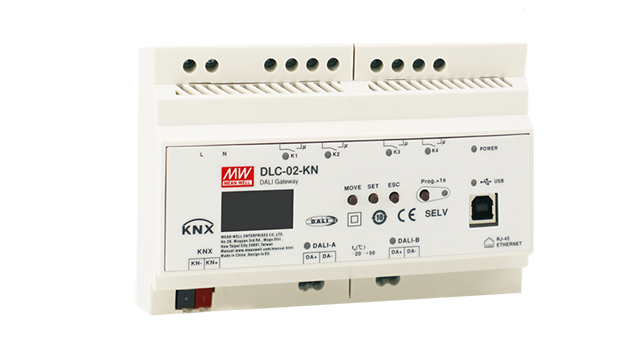 DLC-02-KN – Controladores PLC DALI-2 Acessório 7,68W – MEAN WELL