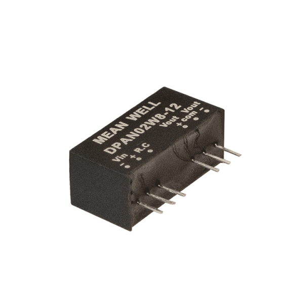 DPAN02W8-15 – Conversor CC/CC Módulo 2W 9-75VCC Saída ±15VCC/0.067A – MEAN WELL