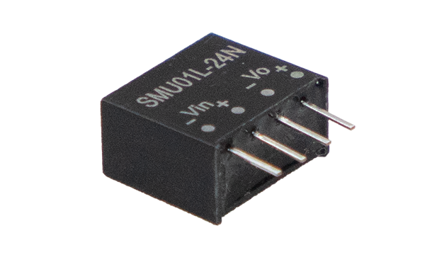 SMU01N-15N – Conversor CC/CC Encapsulado 1W 21,6-26,4V Saída 15V-67mA – MEAN WELL