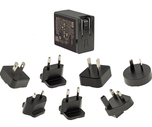NGE12I05-USB – Adaptador AC/DC 12W 80~264VCA Saída 5V-2.4A – MEAN WELL
