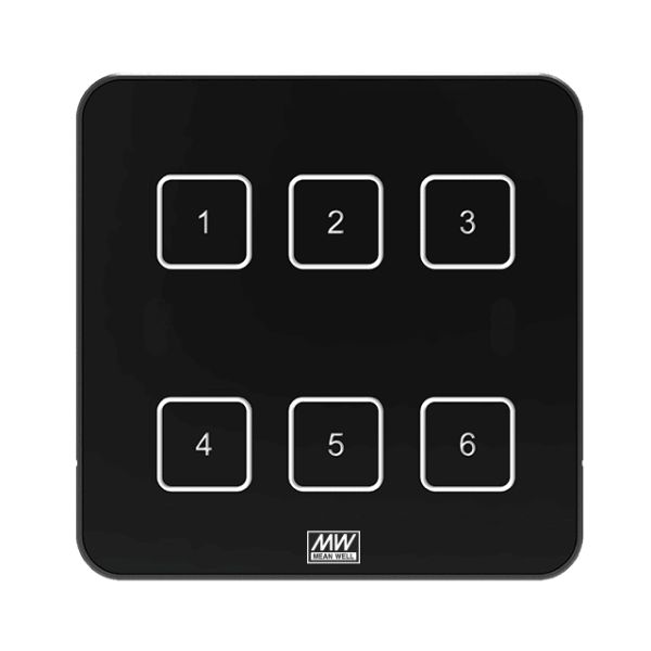 DTP-206-E – Dispositivos de entrada DALI TOUCH PANEL 6 Keys E type – MEAN WELL