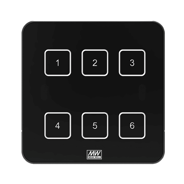 DTP-206-E – Dispositivos de entrada DALI TOUCH PANEL 6 Keys E type – MEAN WELL