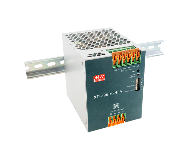 XTR-960-48PI – Fonte Chaveada DIN 960W Three-Phase 320-600VCA/450-800VCC Saída 48V-20A – MEAN WELL