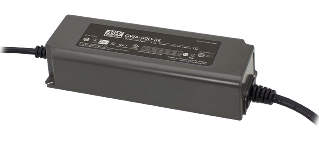 OWA-90U-20 – Driver LED 90W 90-264VCA 127-370VCC Saída 20V-4,5A – MEAN WELL