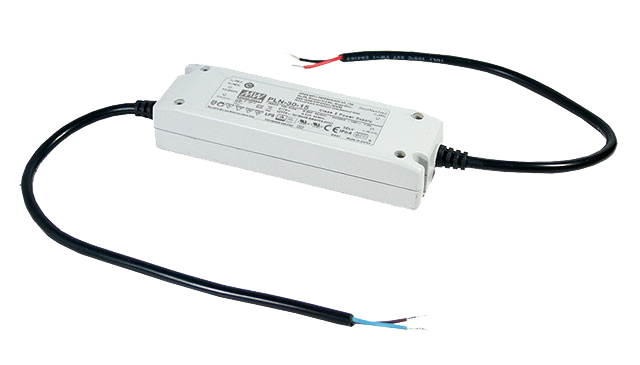 PLN-30-15 – Driver LED 30W 90-295VCA/127-417VCC Saída 15V-2A – MEAN WELL
