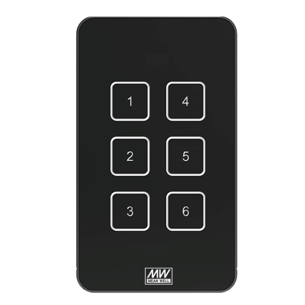 DTP-206-U – Dispositivos de entrada DALI TOUCH PANEL 6 Keys U type – MEAN WELL