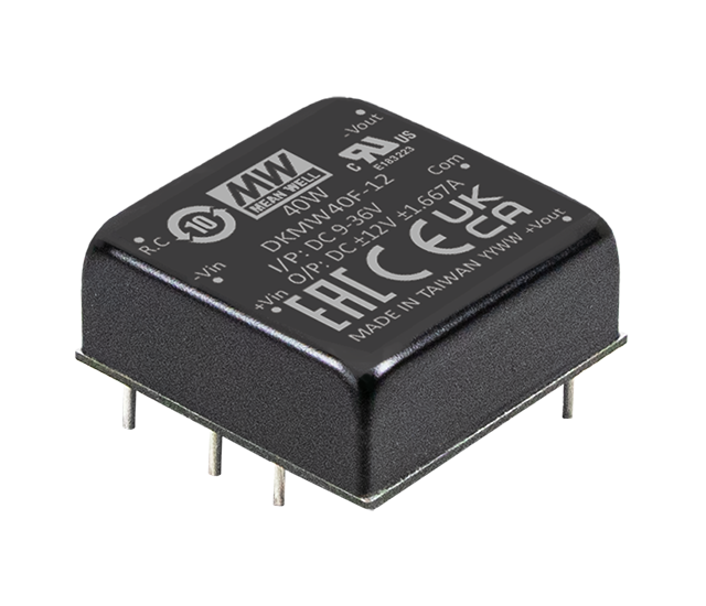DKMW40G-12 – Conversor CC/CC Encapsulado 40W 18-75V Saída ±12V-±0-1667mA – MEAN WELL