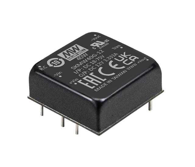 SKMW40F-24 – Conversor CC/CC Encapsulado 40W 9-36V Saída 24V-0-1667mA – MEAN WELL