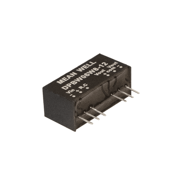 DPBW06W8-05 – Conversor CC/CC Módulo 6W 9-75VCC Saída ±5VCC/0.6A – MEAN WELL