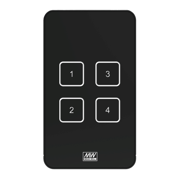 DTP-204-U – Dispositivos de entrada DALI TOUCH PANEL 4 Keys U type – MEAN WELL