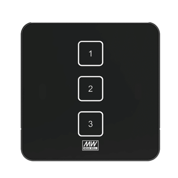 DTP-203-E – Dispositivos de entrada DALI TOUCH PANEL 3 Keys E type  – MEAN WELL